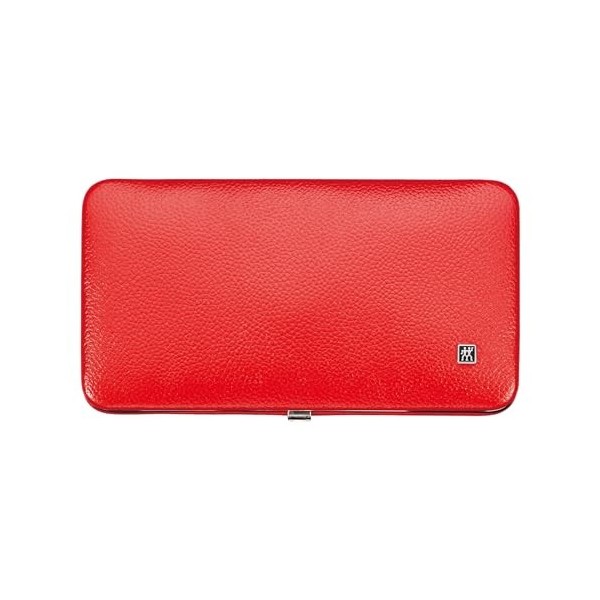 ZWILLING Manicure Twinox Trousse Manucure, Cuir Rouge, 7 Pièces, 1 Unité