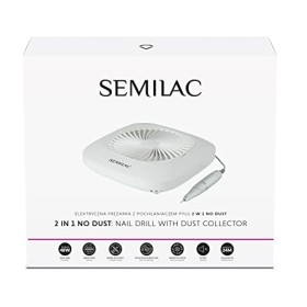 Semilac Lime à ongles électrique professionnelle 48 W avec collecteur de poussière intégré sans vibrations pour manucure et p
