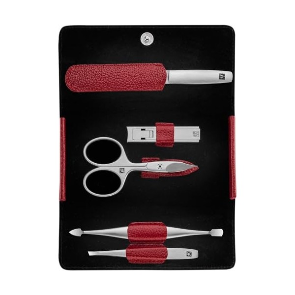 Zwilling - 97092-002-0 - Manicure Twinox - Etui à Manucure - Cuir de Boeuf - Rouge