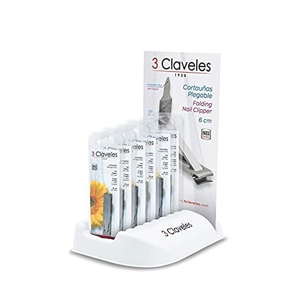 CORTAUÑAS PLEGABLE INOX 6 cm. Exp.24 u. 3C