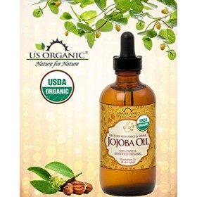 US Organic Jojoba Oil, USDA Certified Organic,100% Pure & Natural, Cold Pressed Virgin, Unrefined, Haxane Free, 4 Ounce in Am