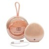 Beautifect Trousse de manucure 5 pièces en acier inoxydable - Design compact avec miroir - Or rose