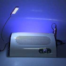 Machine Manucure Professionnel 3 en 1 Manucure Électrique Ponceuse pour Ongles Sèche-Ongles Aspirateur à Ongles et Fonctions 