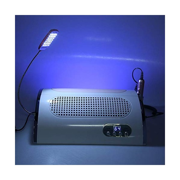 Machine Manucure Professionnel 3 en 1 Manucure Électrique Ponceuse pour Ongles Sèche-Ongles Aspirateur à Ongles et Fonctions 