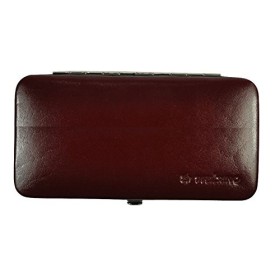 Pfeilring Étui de manucure en Cuir de Vachette Bordeaux 7 pièces Unisexe, Multicolore, Taille Unique