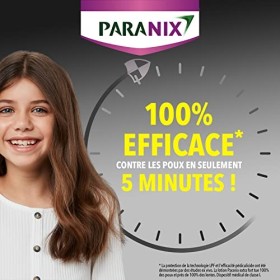 Paranix Spray Express 5 minutes - Lotion Spray Anti-Poux et Lentes 100% efficace : traite et protège – 100 ml – Peigne fin en