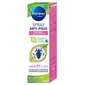 Steripan - Spray Anti-Poux - Éloigne 97% Des Poux - Prévient De LInfestation - Testé Sous Contrôle Dermatologique - 100 ml