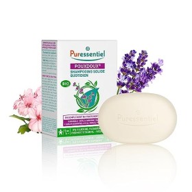 Puressentiel – Shampooing solide Quotidien Pouxdoux BIO – 100% biodégradable et naturel – Traitement Anti-poux – Elimine lent
