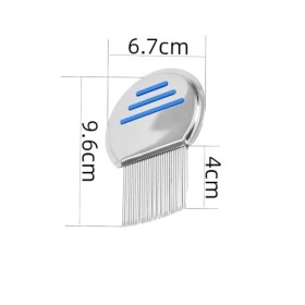 Changyeah dents très resserrées,2 Peigne pour poux, toile professionnelle pour enlever les poux et les lentes, peigne spécial