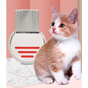 Peigne à Poux - Paquet de 2 Peigne en Acier Inoxydable et Traitement Anti-Poux Efficace, À Dents Striées, Élimine facilemen