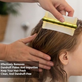 Lot de 2 peignes anti-pellicules, peigne à dents fines double face, peigne à poux, peigne à dents fines, peigne à dents fines