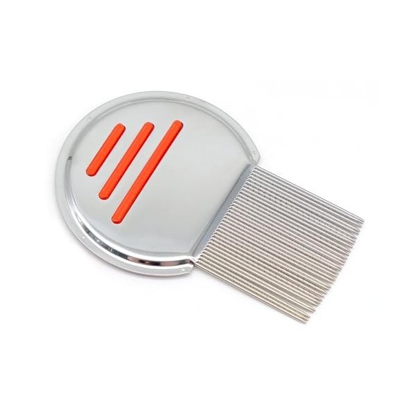 LPEPLL Peigne à lentes en acier inoxydable, peigne à lentes à tête longue, traitement des lentes de tête pour enlever les pou