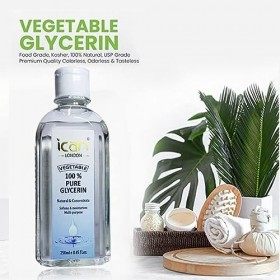 ican london Glycérine 100 % végétale pure 250 ml
