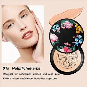 Crème CC,BB crème,Fond de teint liquide,Cache-cernes Mushroom Air Cushion CC crème Cache-cernes hydratant Base de maquillage 