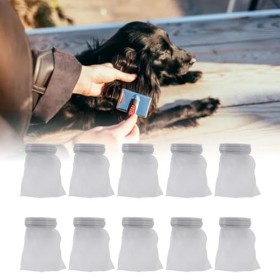 Ejoyous Lot de 10 peignes à poux électriques en maille semi-transparente remplaçables pour éliminer les poux