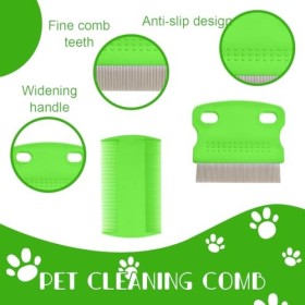 KOLZEMV 6 Pcs Peigne Anti Poux, peigne anti poux, peigne anti puces pour chat, peigne a poux, peigne poux, Peigne à Dents en 