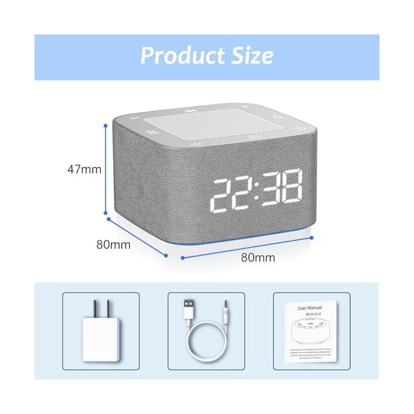 Machine à Bruit Blanc Sommeil, Machine à Bruit Blanc Portable pour Bébé, Veilleuse Bébé Bruit Blanc,Veilleuse Bruit Blanc ave