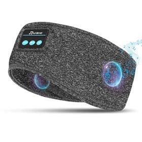flintronic Casque de Sommeil, Bandeau Bluetooth, Anti Bruit Sommeil Bandeau Bluetooth, pour Sport, Voyage, Dormeurs Latéraux 