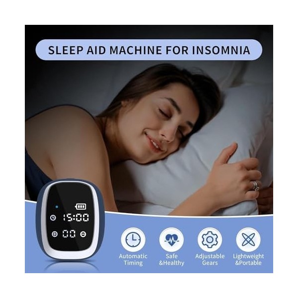 LaseLocks Appareil daide au sommeil pour adultes - Avec clips doreilles pour dormir - Pour dormir rapidement