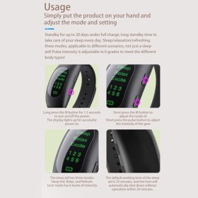 Machine Daide Au Sommeil Pour Adultes, Aide au sommeil bracelet montre dispositif soulagement de lanxiété 3 Modes 6 force m