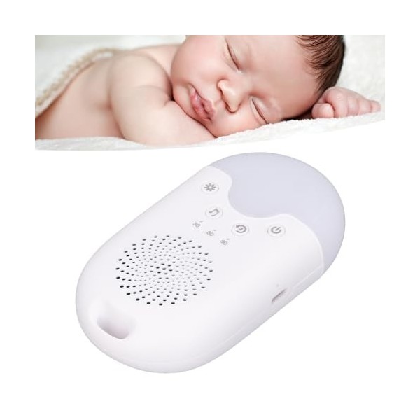 banapoy Machine à Bruit Blanc Portable avec Lumière Colorée, Musique pour Bébés, Enfants, Adultes Qui Dorment, Machine à Brui
