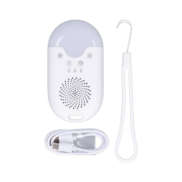 banapoy Machine à Bruit Blanc Portable avec Lumière Colorée, Musique pour Bébés, Enfants, Adultes Qui Dorment, Machine à Brui