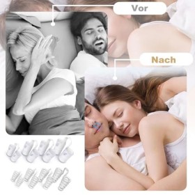 Dispositifs Anti Ronflement, 8 Pièces Anti Ronflement Pince Nez, Dilatateur Nasal Dilatateur en Silicone, Séparateur Nasal, A