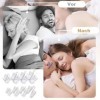 Dispositifs Anti Ronflement, 8 Pièces Anti Ronflement Pince Nez, Dilatateur Nasal Dilatateur en Silicone, Séparateur Nasal, A