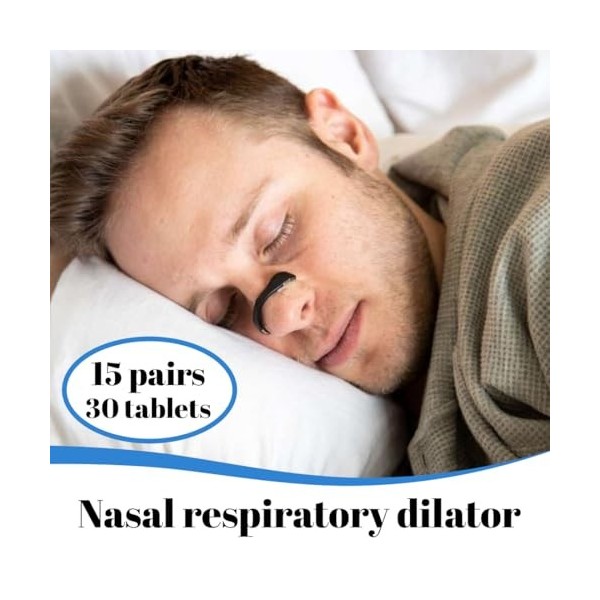 Bande Nasale Magnétique, Magnetic Nasal Strip, Intake Breathing Nasal Strip, Anti Ronflement Sécurisé Ecarteur Nasal Aimanté,