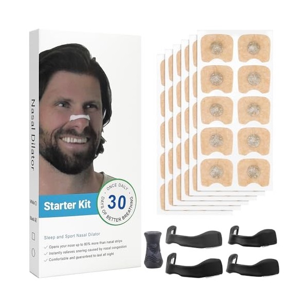 Bande Nasale Magnétique, Intake Breathing Nasal Strip, Anti Ronflement Sécurisé Ecarteur Nasal Aimanté,Anti Ronflement Ailata