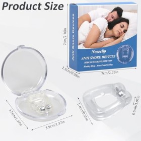 Anti Ronflement Dilatateur Nasal,8 PCS Clip de Nez en Silicone Magnétique, Dilatateur Nasal Réutilisable,Dispositifs anti-ron