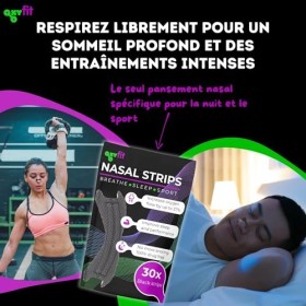 Bandes Nasales Antironflement – Réduisez les Ronflements, Améliorez Respiration et Sommeil. Sans Médicaments, elles Soulagent