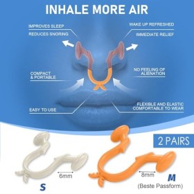 50 Pièces Contre Ronflement et 4 Pièces Ecarteur Nasal,2 tailles S et M,Nasal Strips Patch Anti Ronflement,Ecarteur Nasal Ant