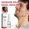 Dispositif d’Aspiration Nasale de Migraine,Inhalateur Nasal de Soulagement de la Migraine,Inhalateur Soulagement des Maux de 