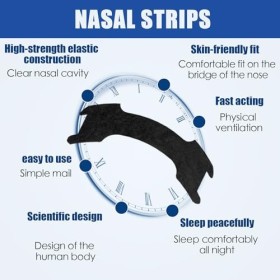 80 Pièces anti ronflement nasale, nasal strips bandelette nasales pour Réduire le Ronflement et Améliorer la Qualité du Somme