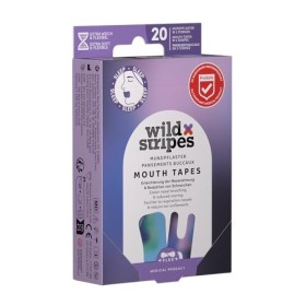 Wild Stripes - Mouth Patches Sunset - Bandes pour améliorer la respiration nasale et le sommeil - Patchs bouche avec 2 design