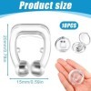 IKOPFLN 10 Pièces Anti-Ronflement Dilatateur Nasal,Clip De Nez En Silicone Magnétique Dispositif Anti Ronflement Efficace,Pré