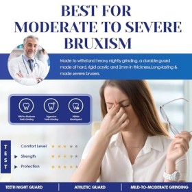 2 PCS Anti Ronflement Gouttière, Puissant Apnee Du Sommeil Appareil, Orthèse Anti-Ronflement pour un Sommeil Paisible, Protec