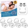 Anti Ronflement Dilatateur Nasal, Clip Nasal 4 PCS Silicone Magnétique Pince Ronflement Peut Soulager le et Dormir Suffisamme