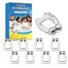 clip nasal anti-ronflement réutilisable 8 Pièces, Anti-ronflement, Nasal pour Sommeil Plus Confortable