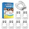 8 Pièces Dilatateur Nasal pour Sommeil Plus Confortable, clip nasal anti-ronflement réutilisable