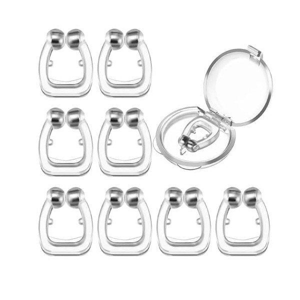 8 Pièces Anti-ronflement clip nasal, Améliore la respiration et Réutilisable, possible amélioration de la respiration