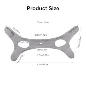 KYSUN Ceinture anti Ronflement, Solution de Ronflement Mentonnière Réglable, Sangle de Mâchoire Respirante, Dispositif de San