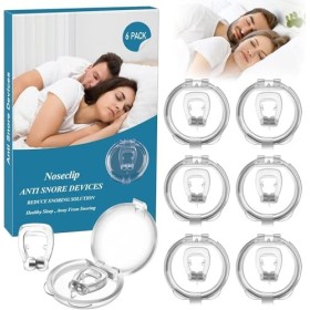 Pince Nez Anti Ronflement, Clip de Nez en Silicone Magnétique, Dispositifs Snti-Ronflement Réutilisable, Dilatateur Nasal pou