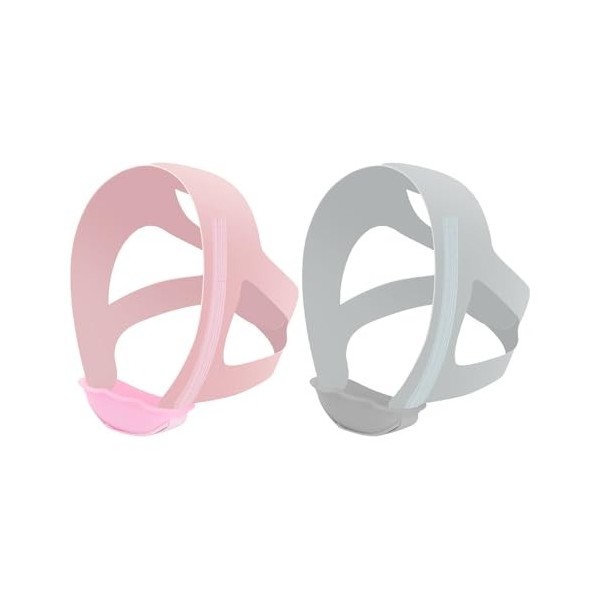 KBRPEY 2 Pièces Anti Ronflement Respirant et Confortable Bretelles Élastiques et Velcro Taille Ajustable Orthese Anti Ronflem