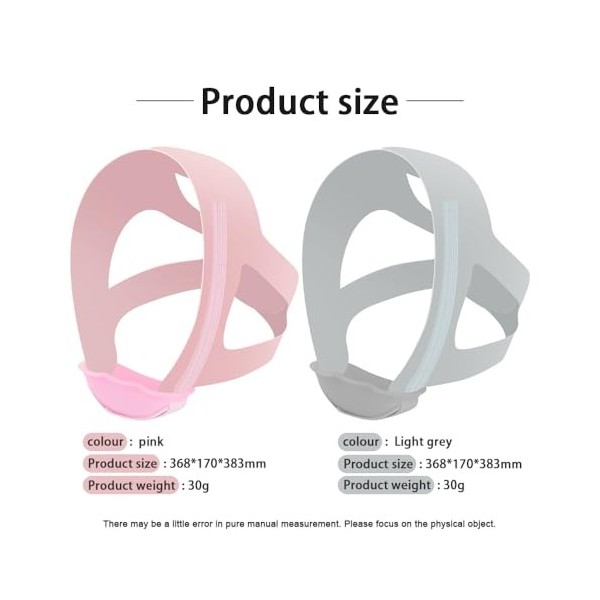 KBRPEY 2 Pièces Anti Ronflement Respirant et Confortable Bretelles Élastiques et Velcro Taille Ajustable Orthese Anti Ronflem