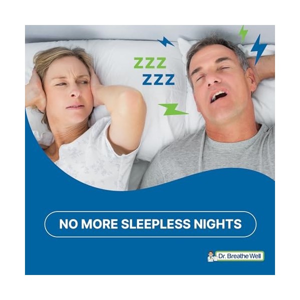 Dr. Breathe Well™ - 30 pansements nasaux - Taille 43 mm petit/moyen - Pansements anti-ronflement - Facile à enlever - Tout si