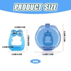 Anti Ronflement Dilatateur Nasal, 6 PCS Contre la congestion nasale, Nasal Pince Nez Dispositif Améliore la respiration et Ré
