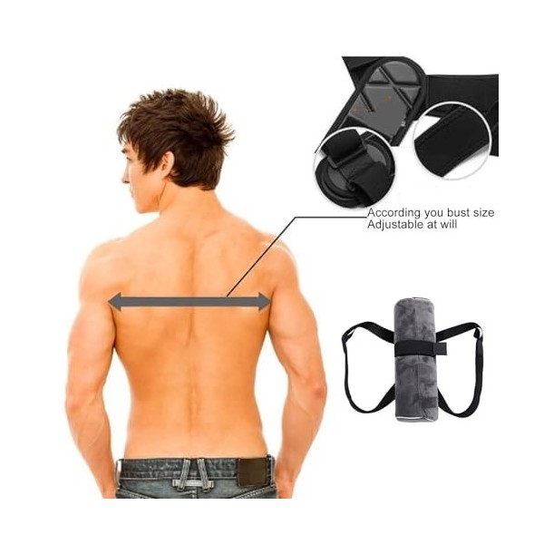 Oreiller de Sac à Dos pour Couchage Latéral, Oreiller de Genou pour Dormeurs Latéraux, Soulagement Réglable des Ronflements, 