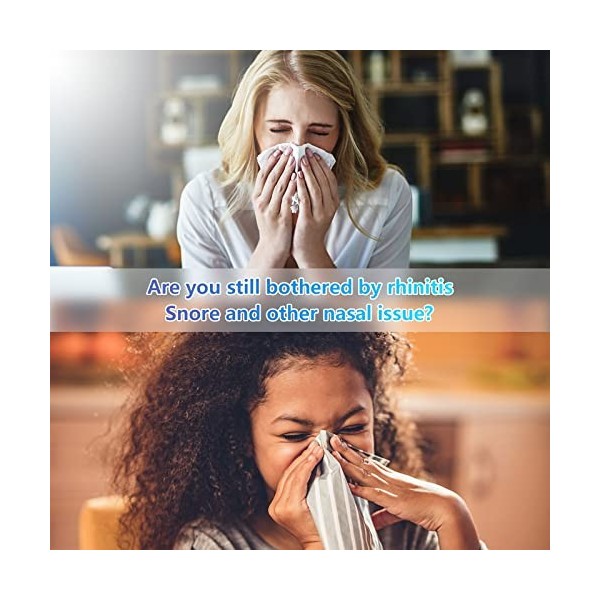 iKeener Appareil Soulagement Rhinite Allergique,Thérapie au Laser Rhinite,équipement Portable Soulagement Rhinite,pour Conges